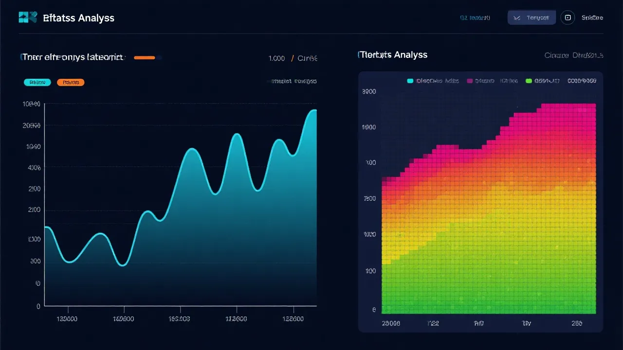 趋势图与分布矩阵示意
